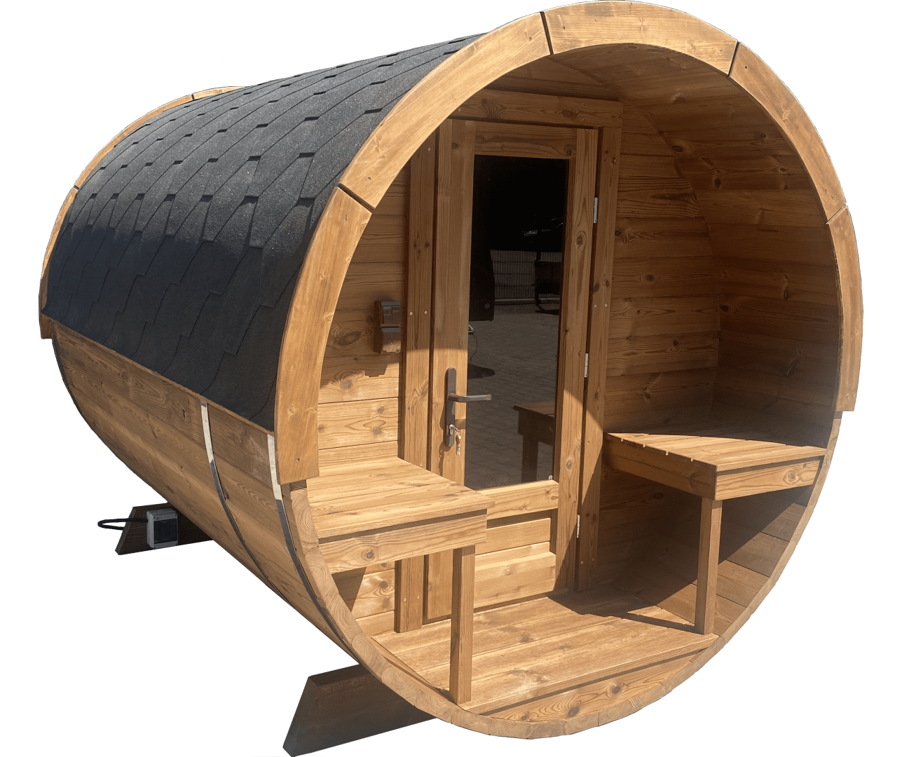 ijs Harde wind Fantastisch Elektrische barrel sauna | Hottubselect.nl