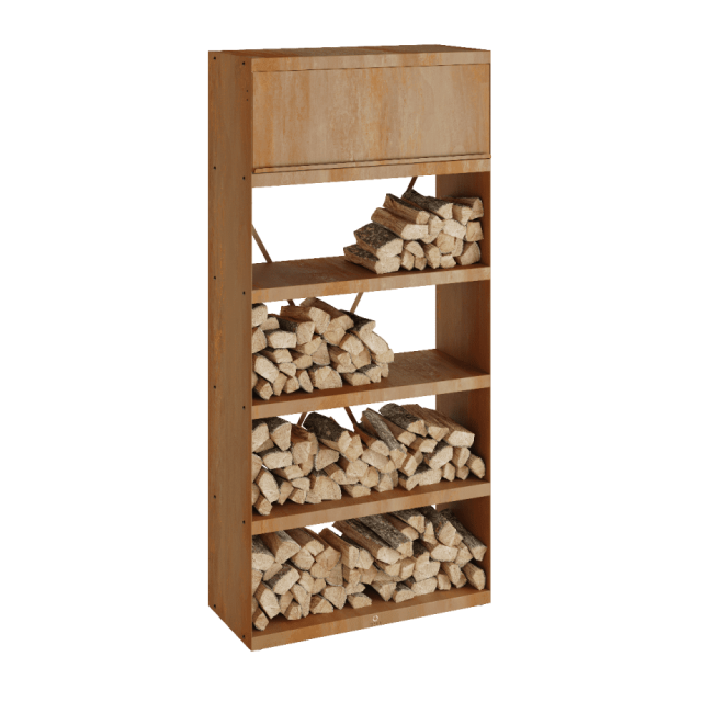 Ofyr Wood Storage Corten 100