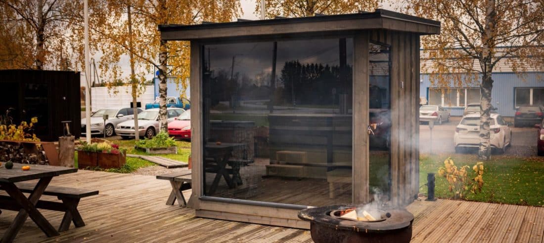 Kirami sauna in tuin