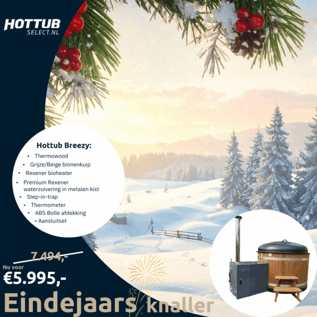 Eindejaarsknaller Kirami Hottub Breezy Rexener Bioheater